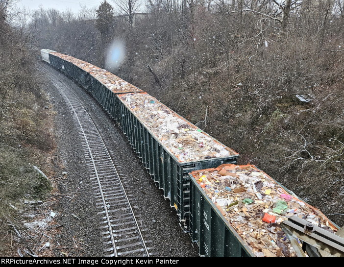 Open trash cars